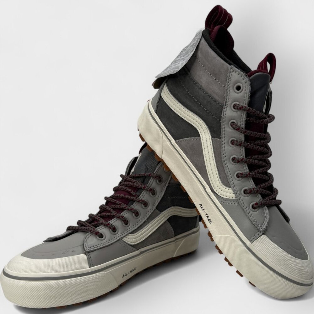 Vans Sk8-Hi MTE-2 Grey/White Womens Sz 9.5 New VN0A5HZZ51P - Picture 9 of 15